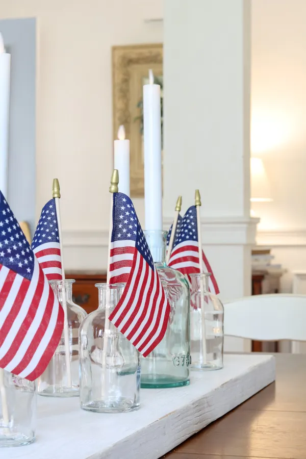 4TH OF JULY CENTERPIECE IDEAS WITH BATTERY POWER CANDLES