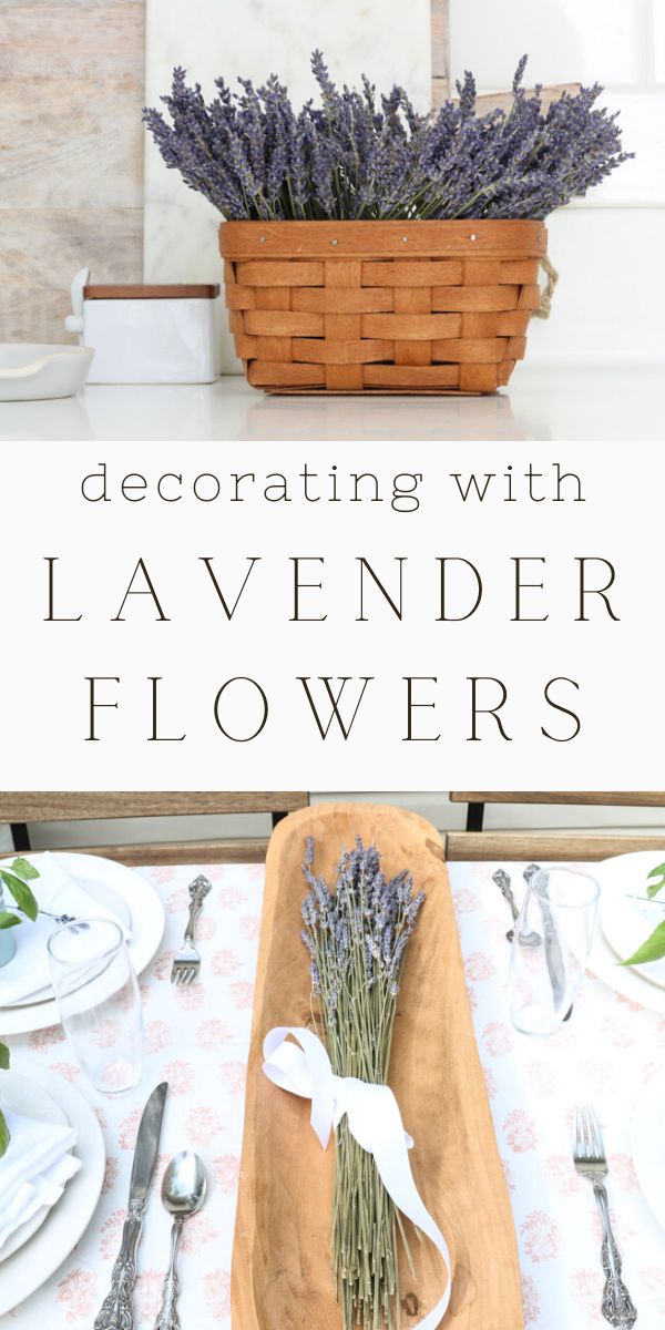 decorating with lavender flowers