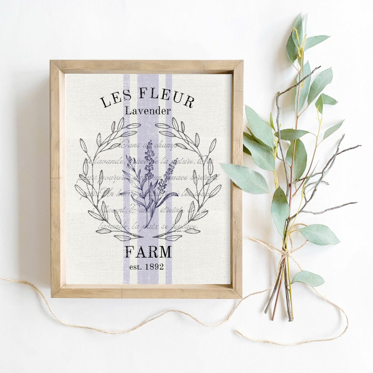Lavender farm printable art