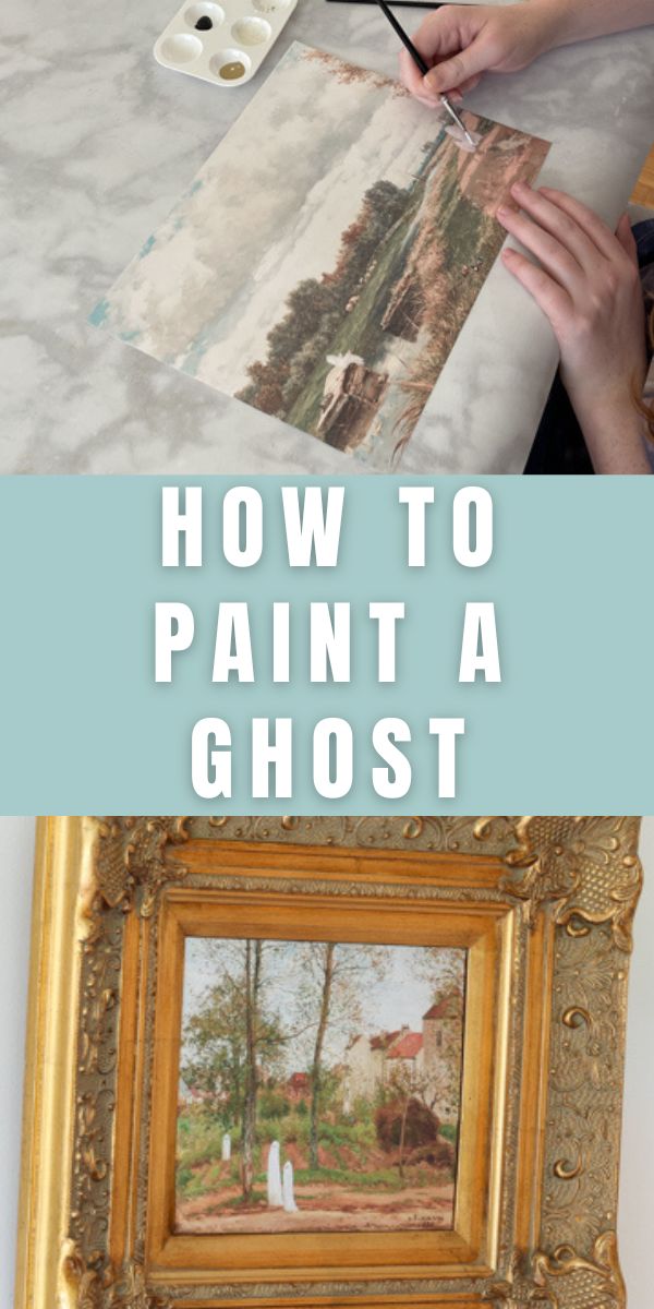 How to paint a ghost on a painting.