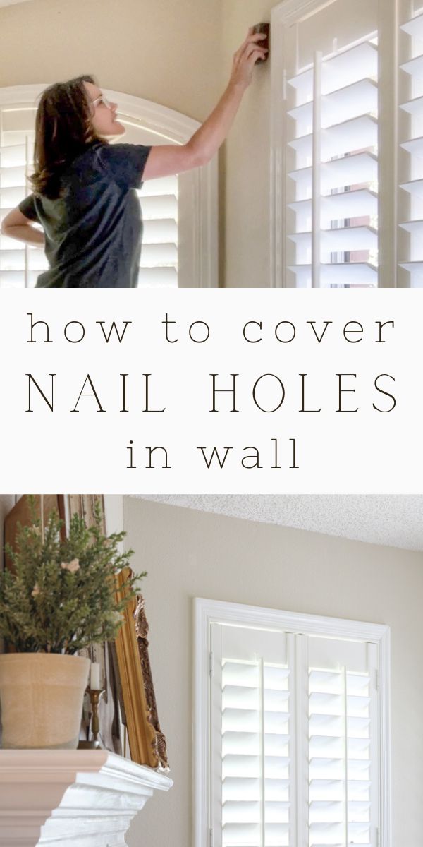 how to cover nail holes in wall