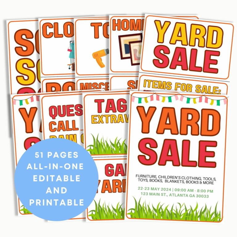 yard sale inventory template Images High Quality Grahic Garage Sale Organization: Your Checklist for Success