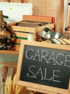 Garage sale organization