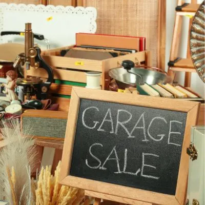 Garage sale organization