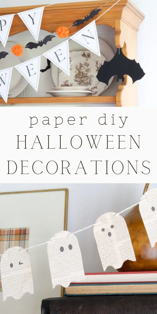 Paper diy Halloween decorations