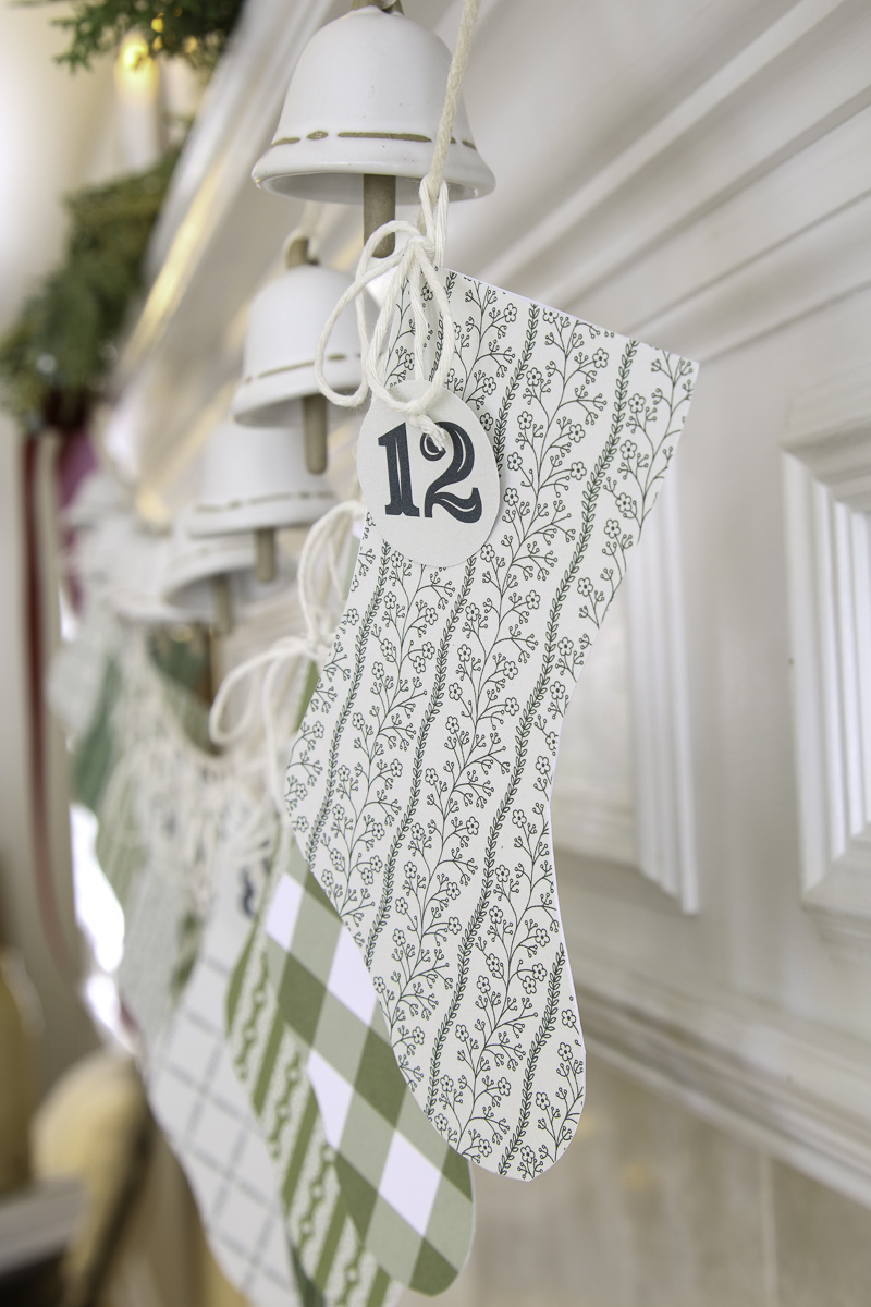 How to make paper stockings to make an advent calendar