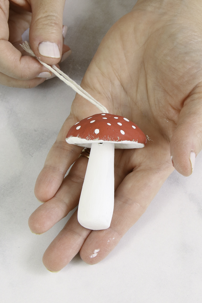 Fly agaric clay mushroom DIY
