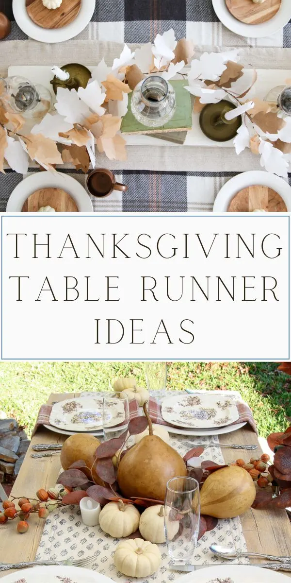 Thanksgiving table runner ideas