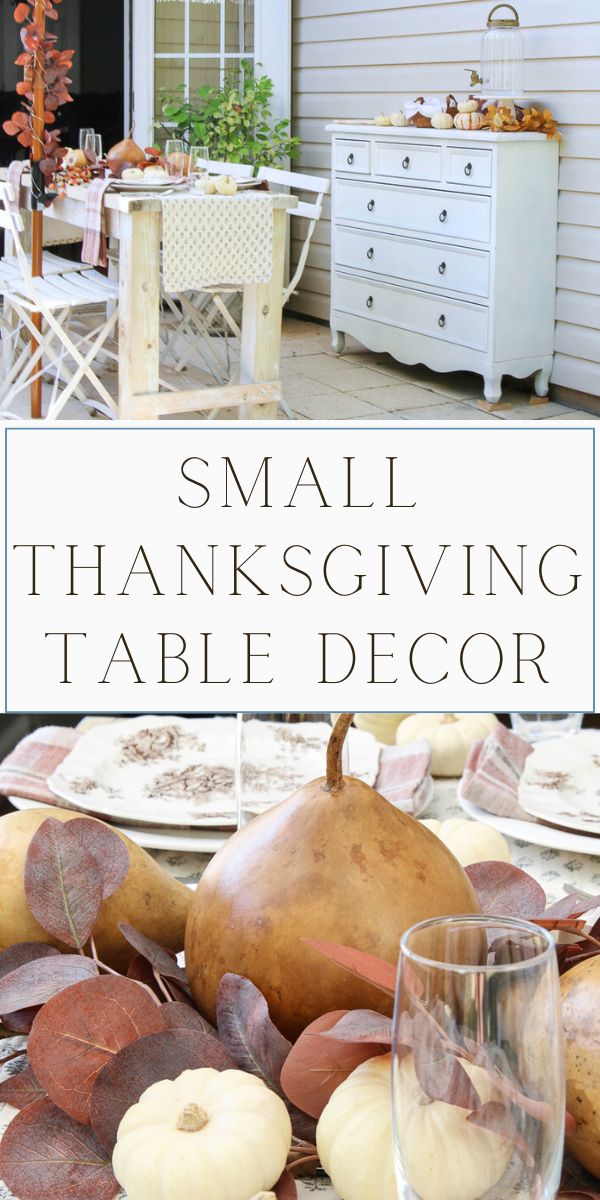 Small Thanksgiving table decor