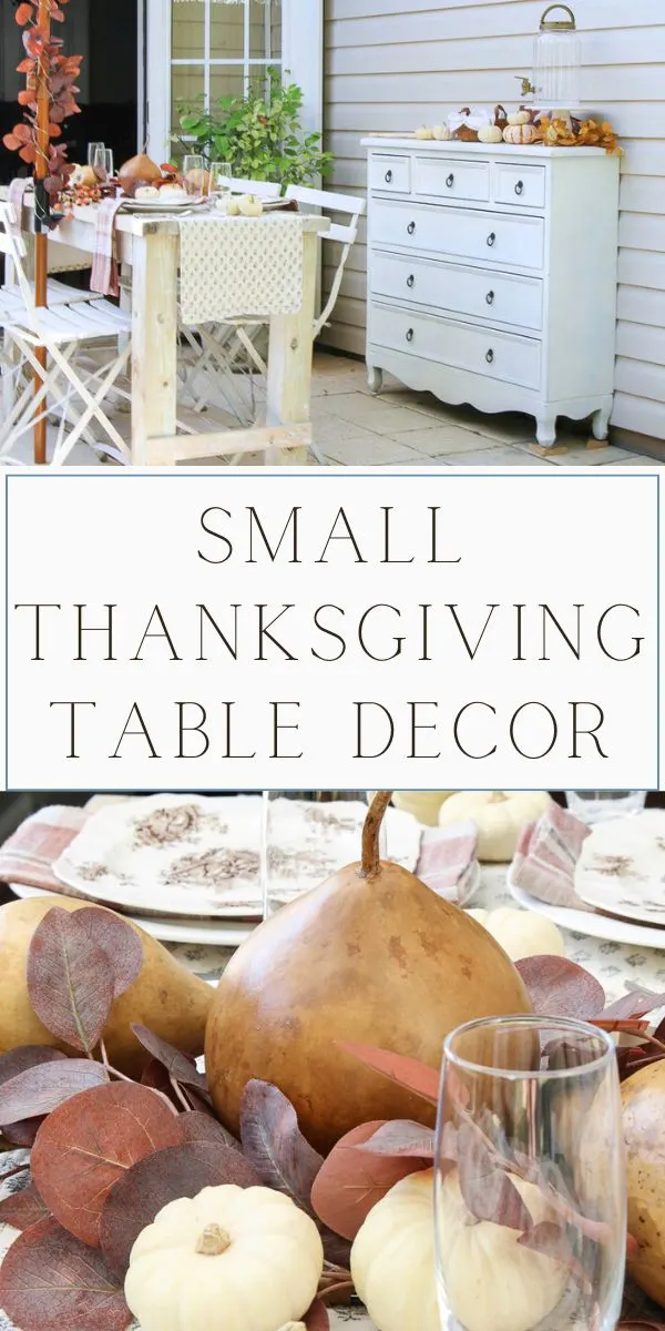 Small Thanksgiving table decor