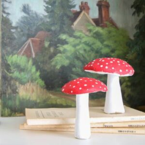 how to make clay mushrooms