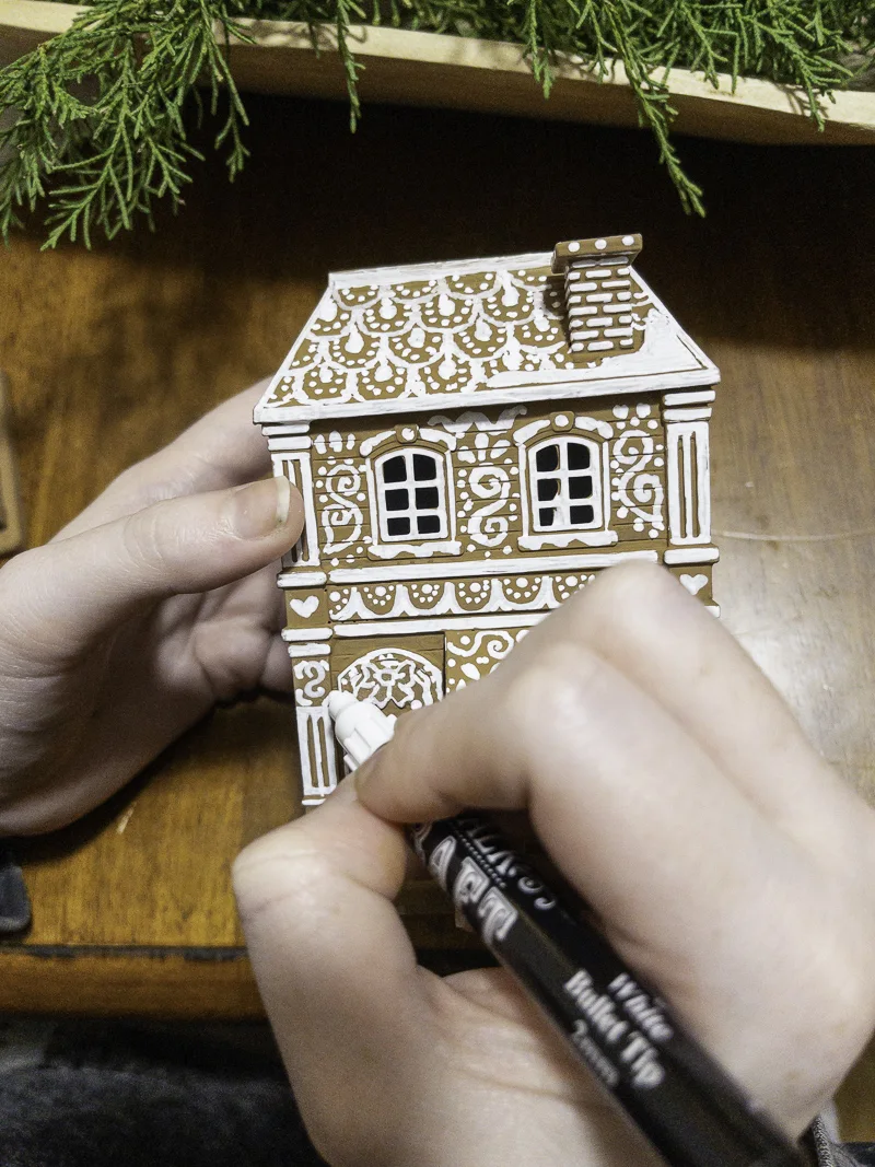 How to make a gingerbread house using dollar store supplies