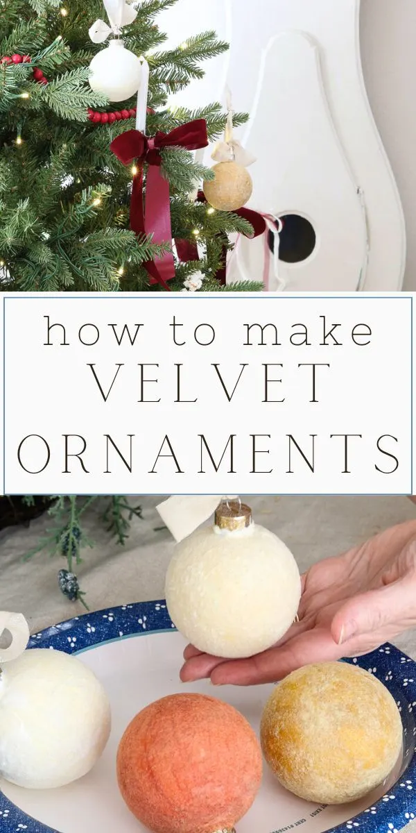 How to make velvet ornaments.