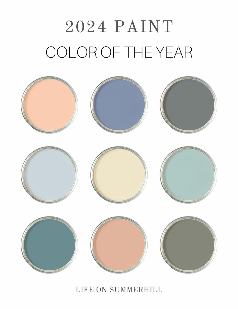 What are all the paint colors of the year colors 2024