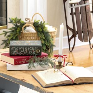 little women christmas burgundy and gold color scheme