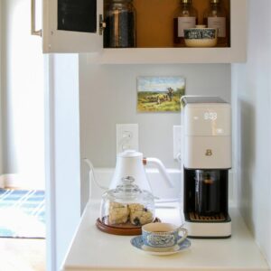 Mini coffee bar setup