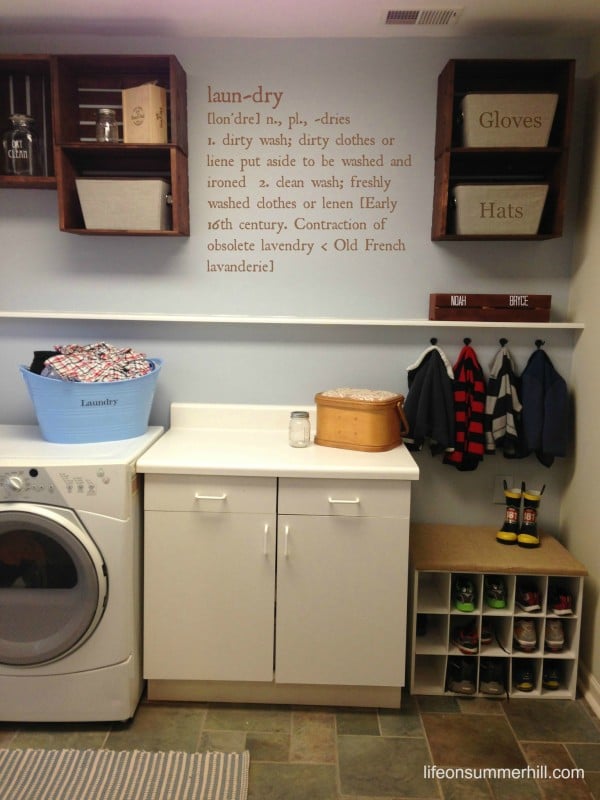 Small laundry room makeover