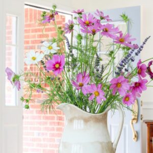 Decorate house with flowers