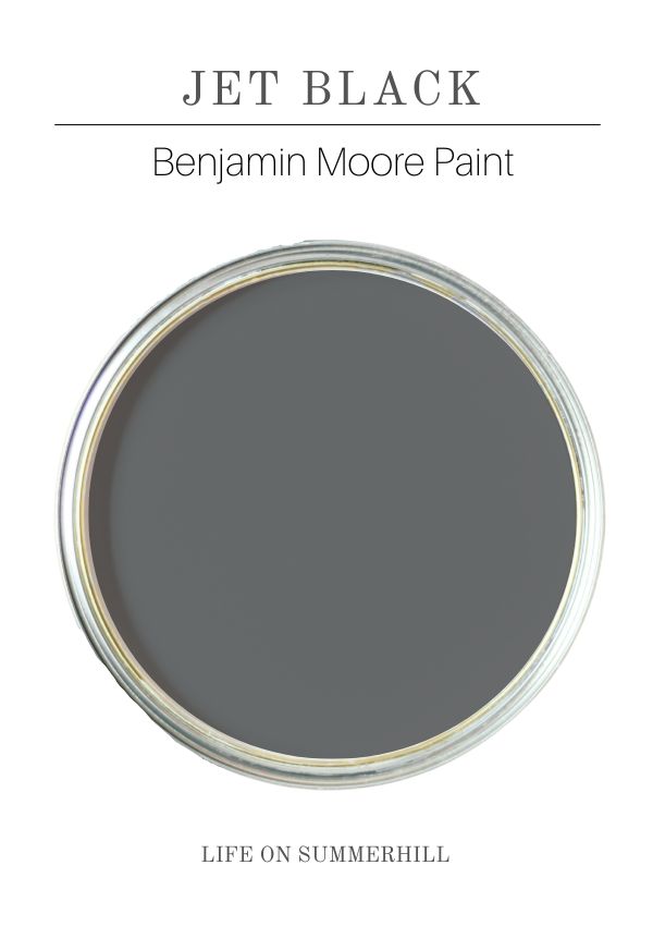French country paint colors Jet Black by Benjamin Moore