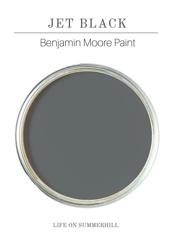 French country paint colors Jet Black by Benjamin Moore