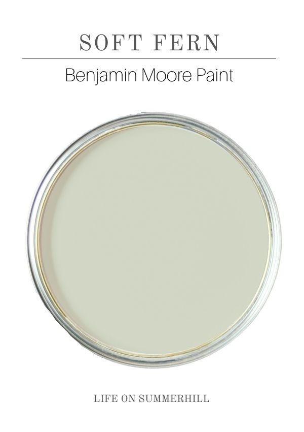 Best sage green paint color by benjamin moore soft fern