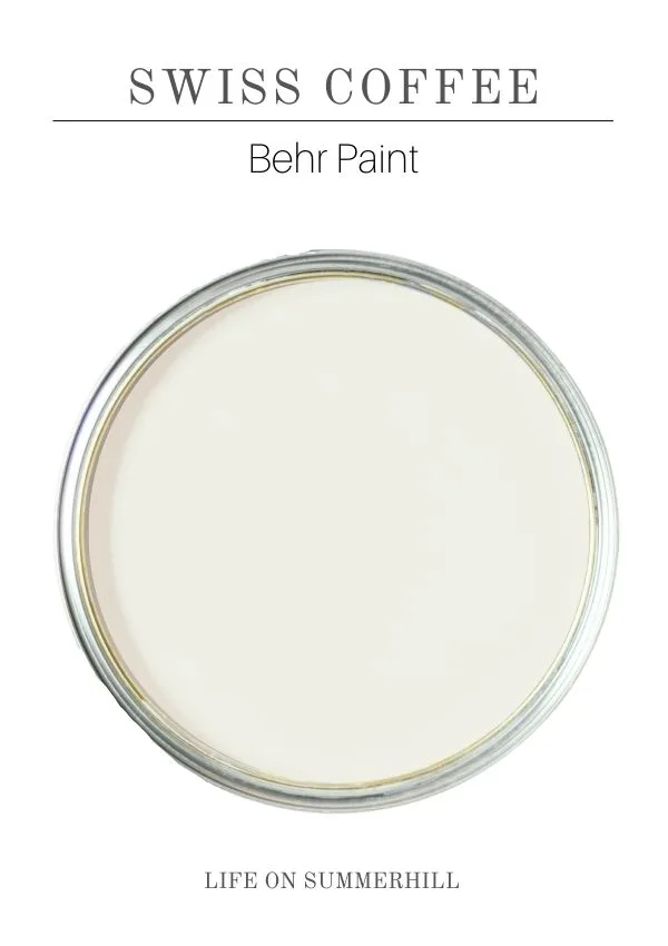 French country paint colors - swiss coffee behr