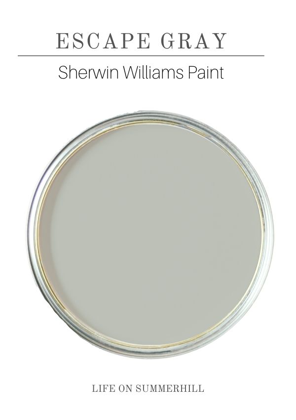 Best sage green paint colors Sherwin Williams escape gray