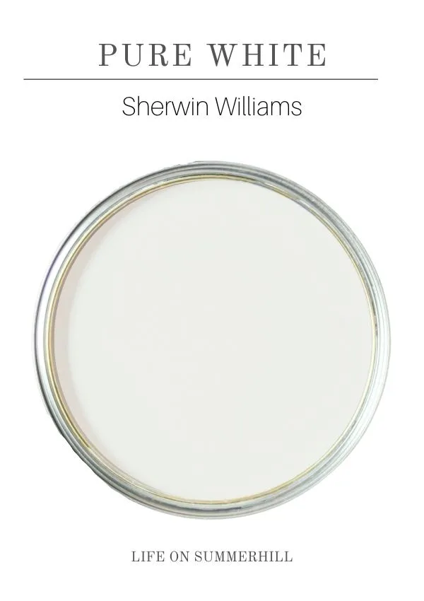 French country paint color - Pure white by Sherwin Williams