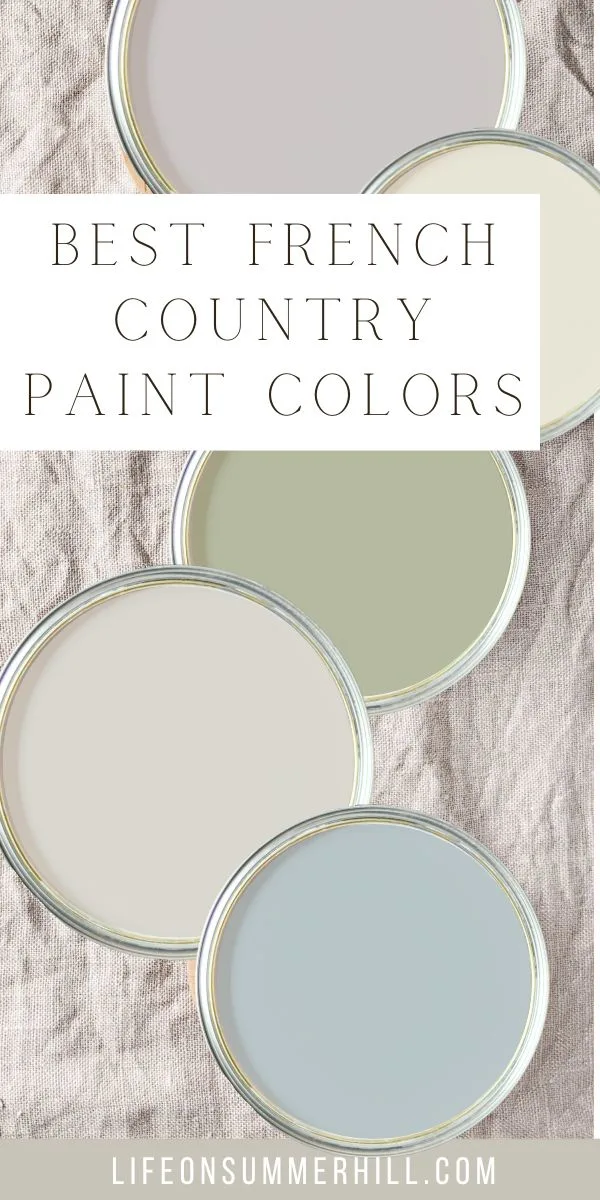 Best French country paint colors