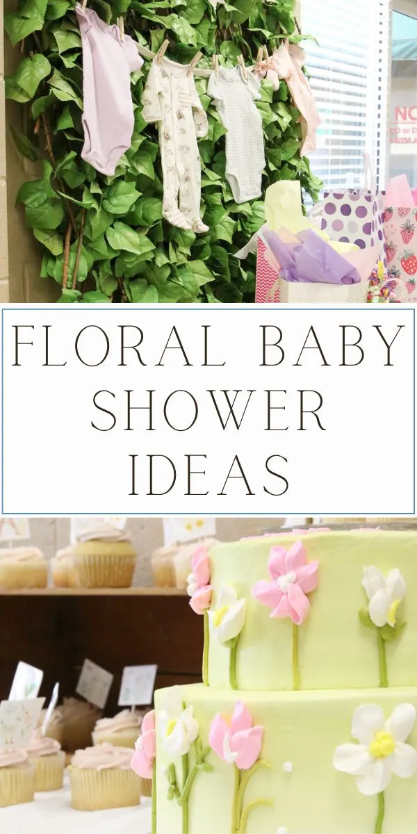 Floral baby shower theme