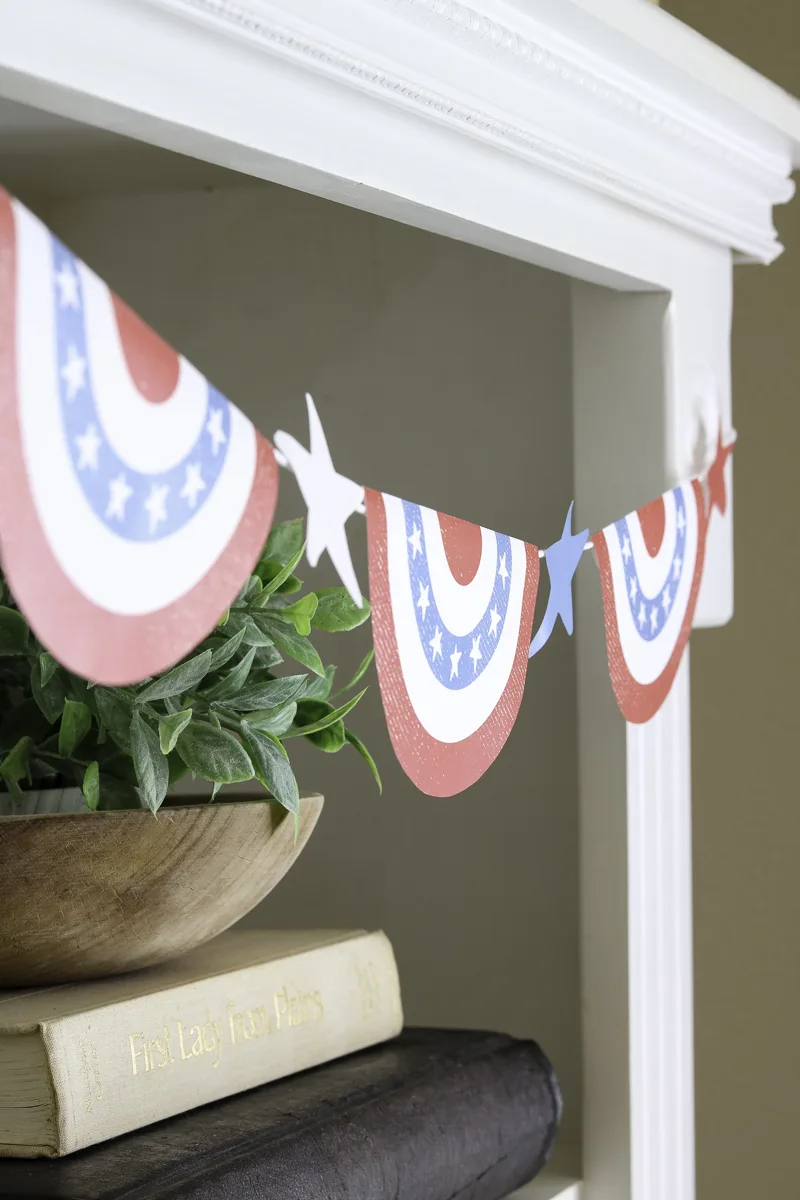 Best patriotic craft idea of a American flag garland