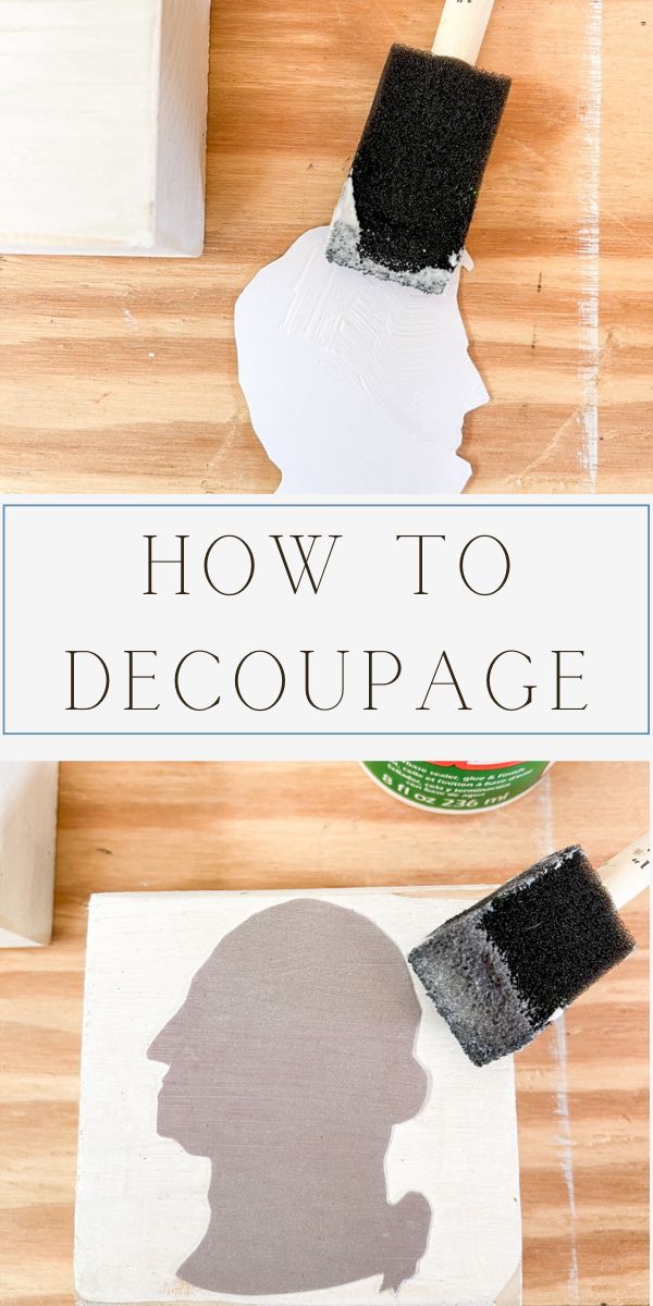 how to decoupage art