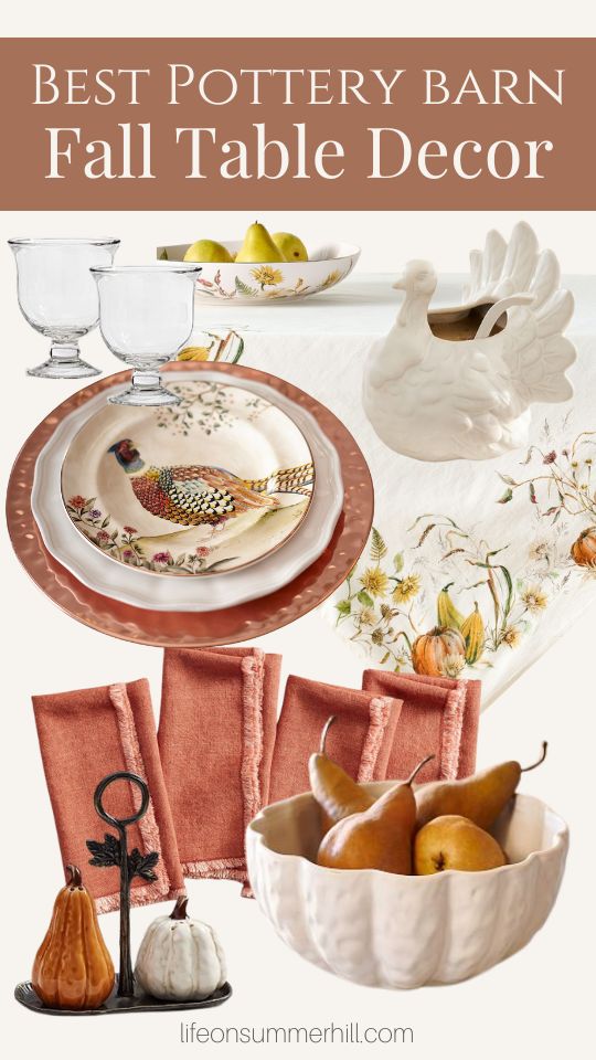 Pottery Barn fall tableware 2024