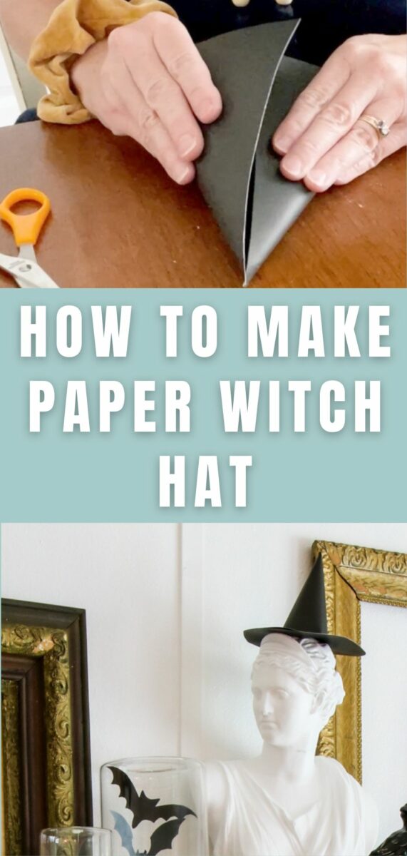 How to make a paper witch hat