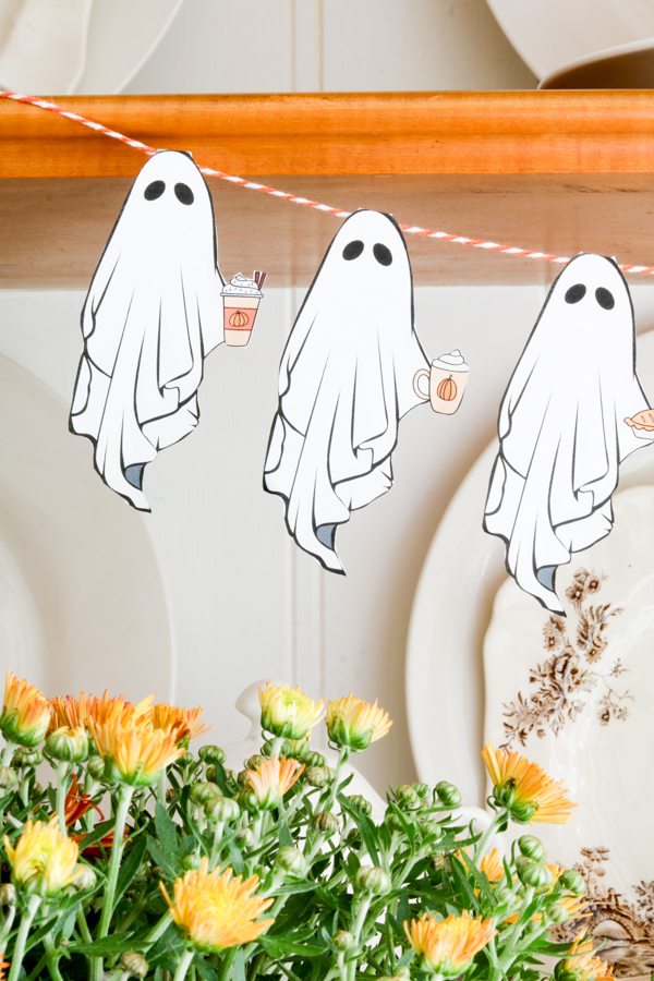 Pumpkin loving ghost craft