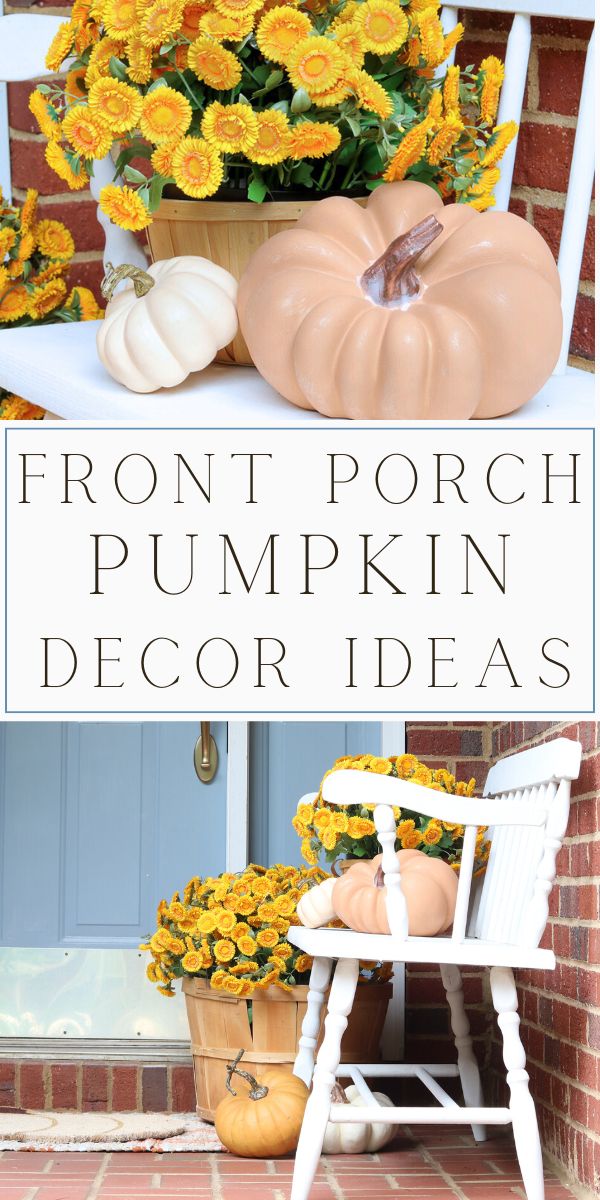 Front porch pumpkin decor ideas