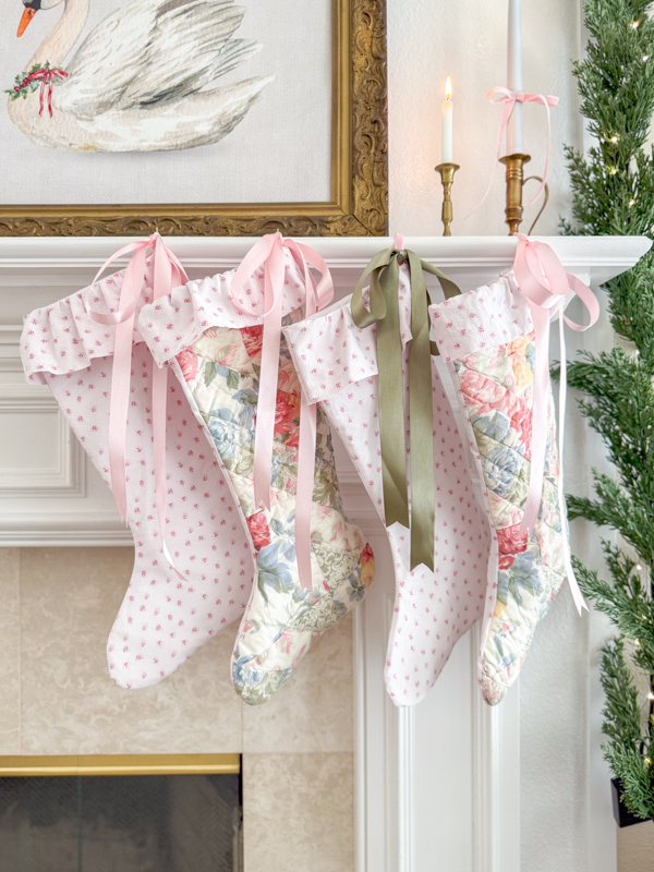 How to sew a Christmas stocking out of a pillowcase