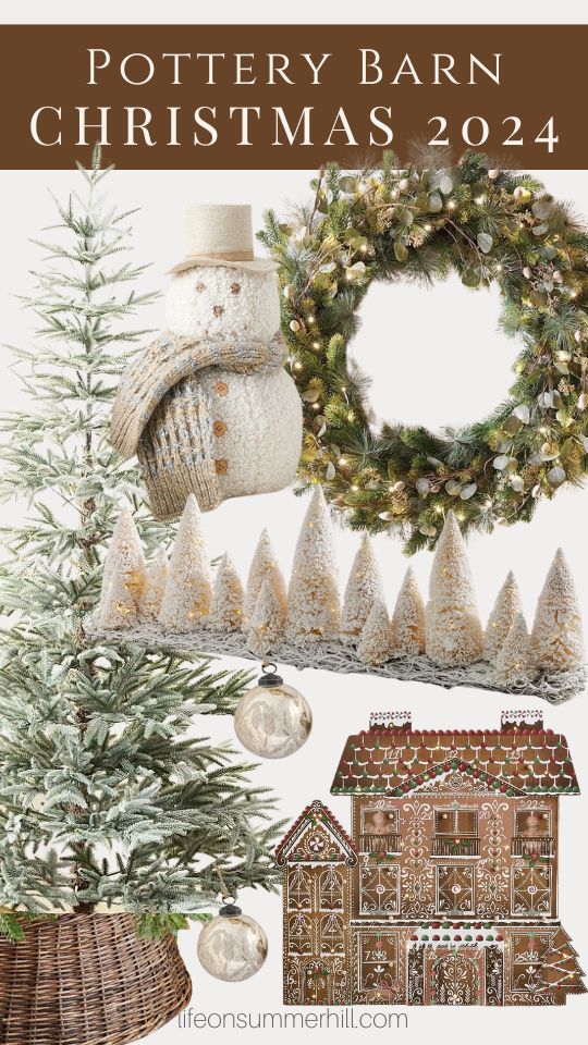 Best neutral Pottery Barn Christmas Decor 2024