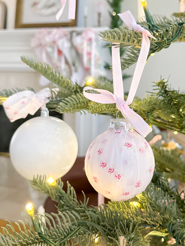 How to make fabric ornaments using decoupage. A DIY homemade Christmas decoration