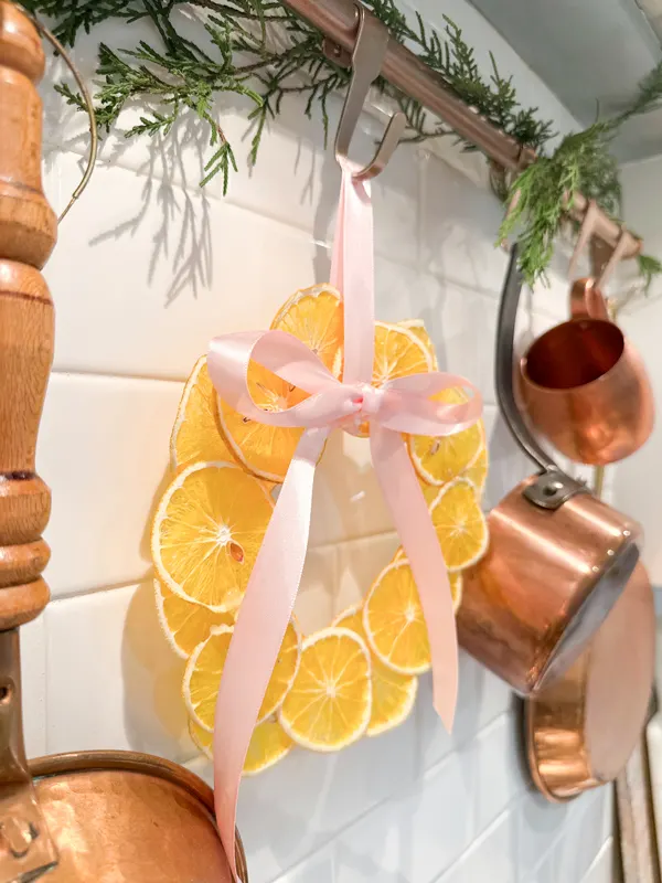 diy orange wreath