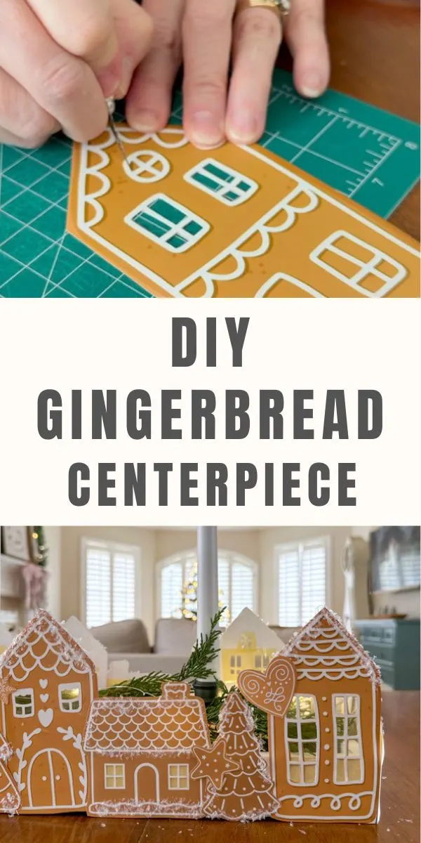 DIY Gingerbread Village Centerpiece