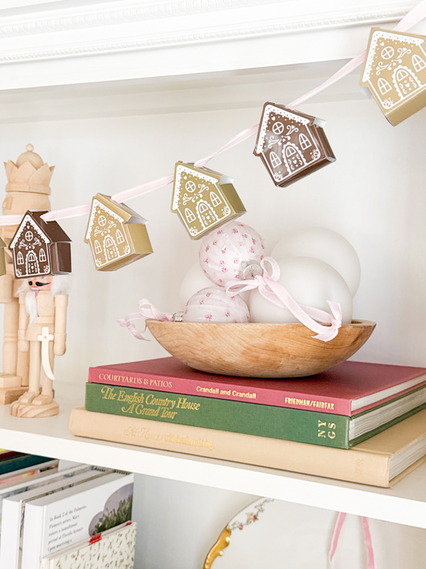 DIY gingerbread house garland printable craft
