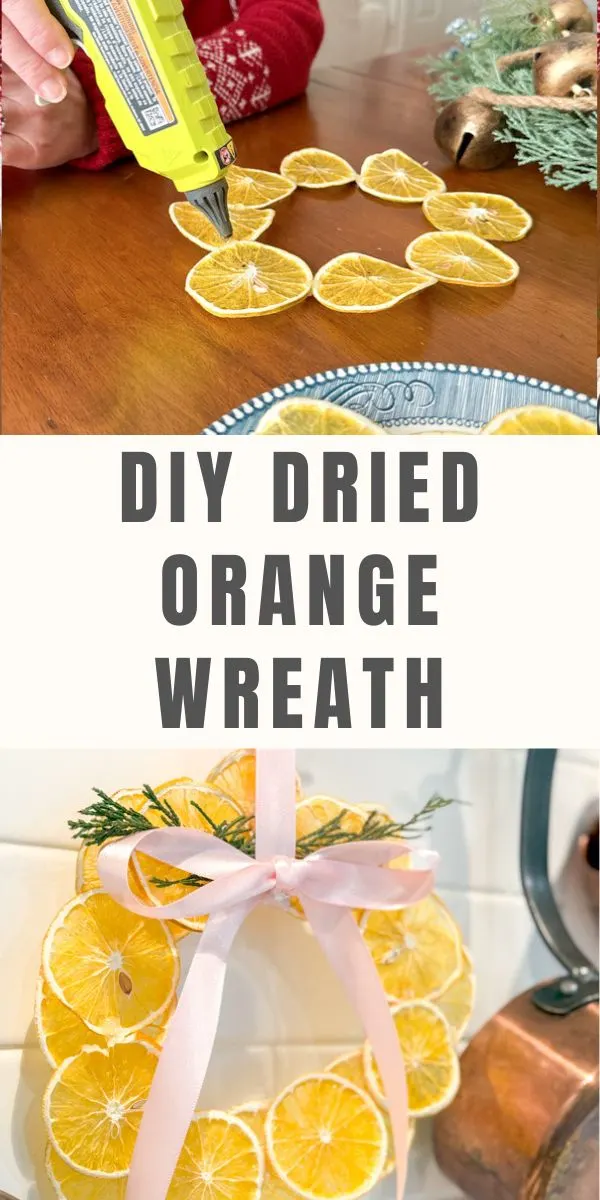 How to make a dried orange wreath