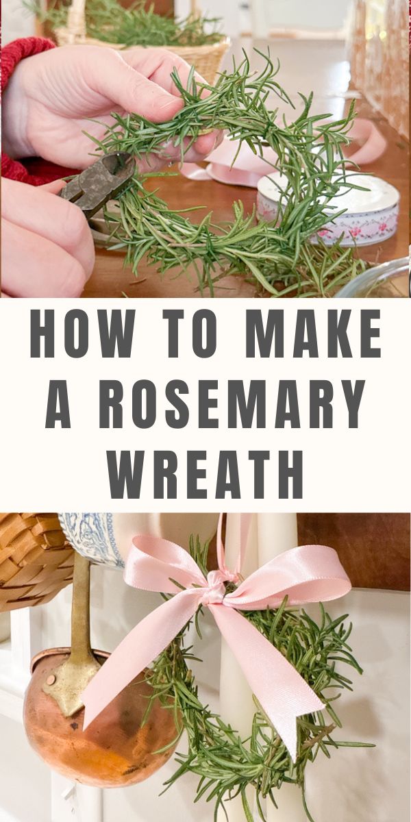 How to make a rosemary wreath