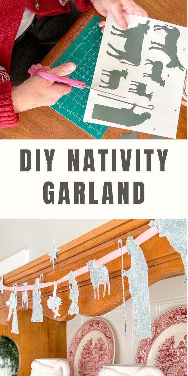 DIY nativity garland craft printable