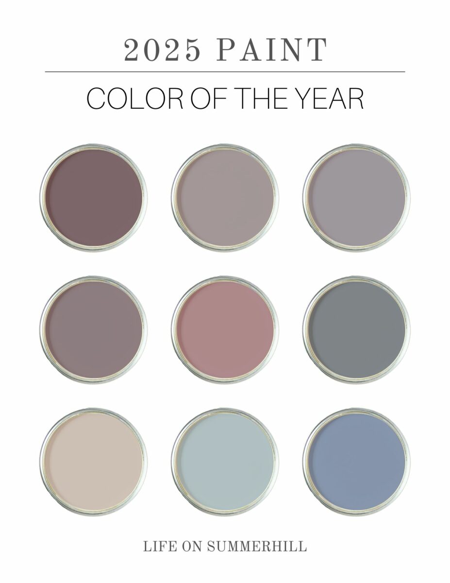 Painted color of the year by brand experts reveal a muted array of colors