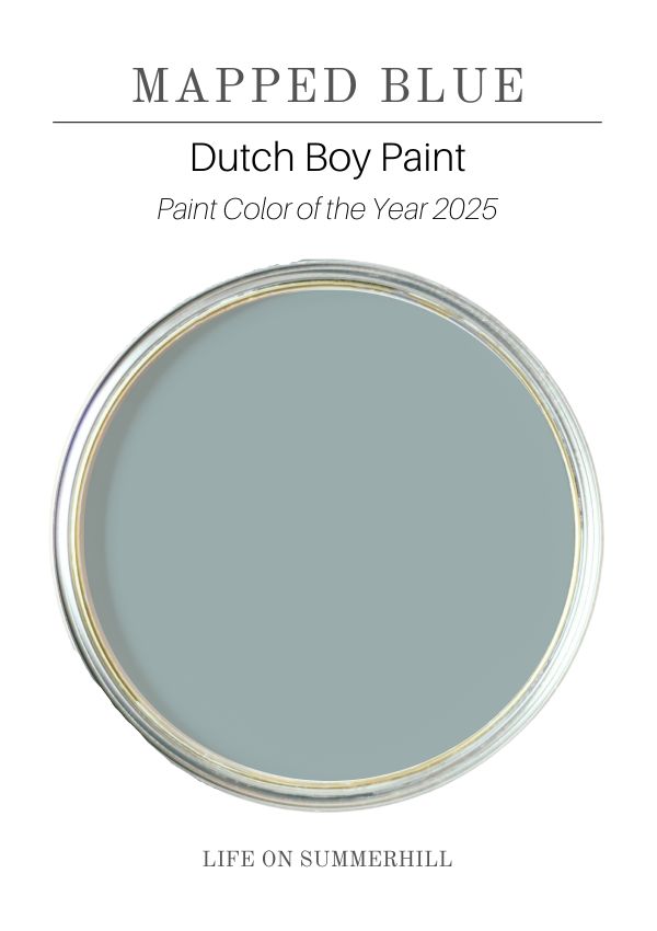 Mapped Blue by Dutch Boy paint color of the year 2025