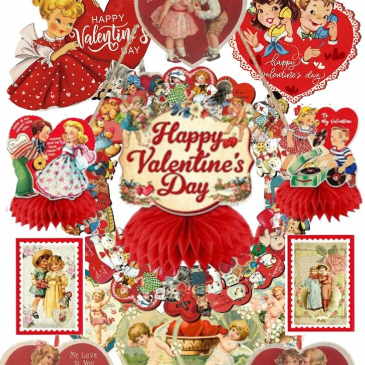 Vintage valentine cards