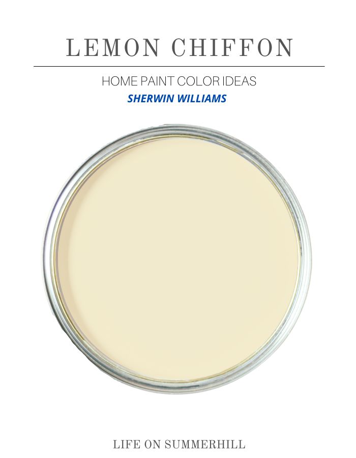 Best yellow paint color Lemon Chiffon