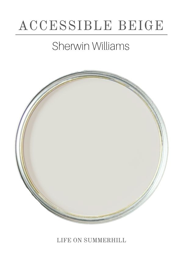 ACCESSIBLE BEIGE paint color by Sherwin Williams